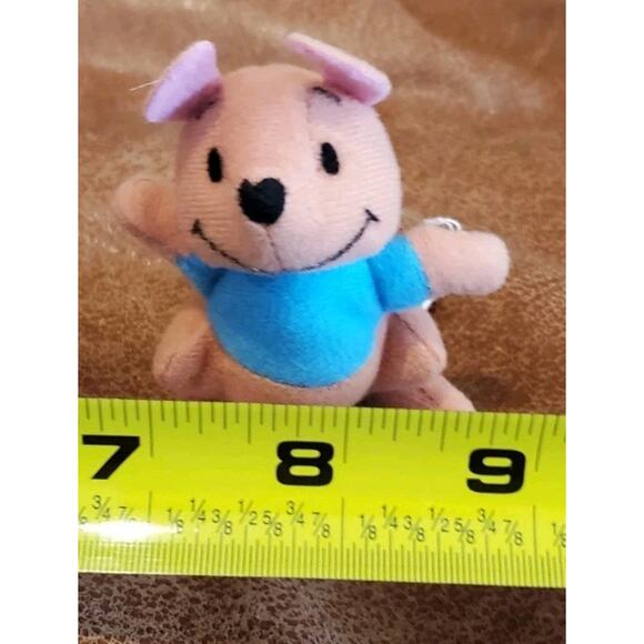 3" Walt Disney World Kelloggs Brown Kangaroo Blue Shirt Roo Stuffed Animal Flaw - Picture 12 of 12